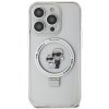 Karl Lagerfeld KLHMP15LHMRSKCH iPhone 15 Pro  6.1 biały/white hardcase Ring Stand Karl&Choupettte MagSafe